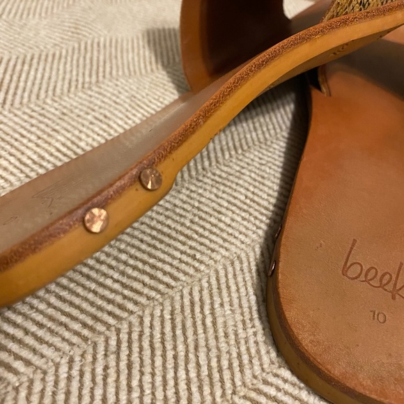 Beek Mockingbird slides tan snake print - Picture 6 of 7